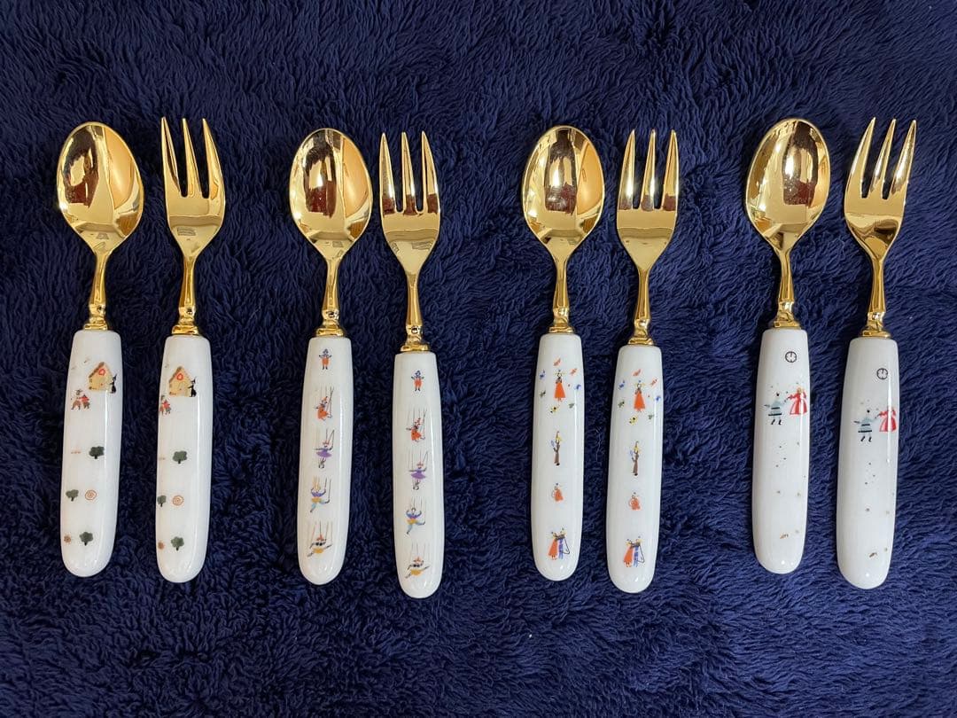 フェリシモ12の絵本の会フォークとスプーンのセット　全12セット未使用