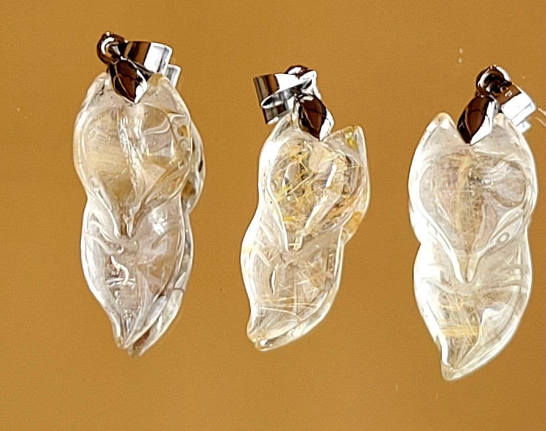 ゴールドルチルペンダントトップ3個セット