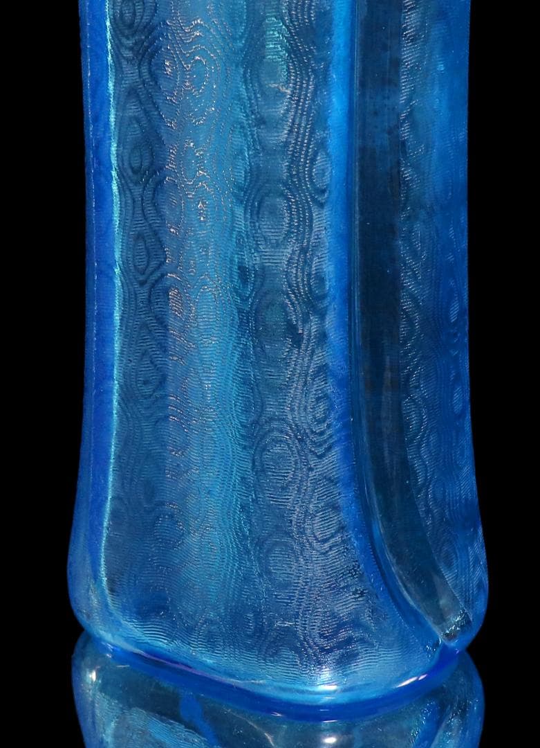 オールド・バカラ 博物館級 1900年 金彩大型花瓶 26.3cm ブルー 壺