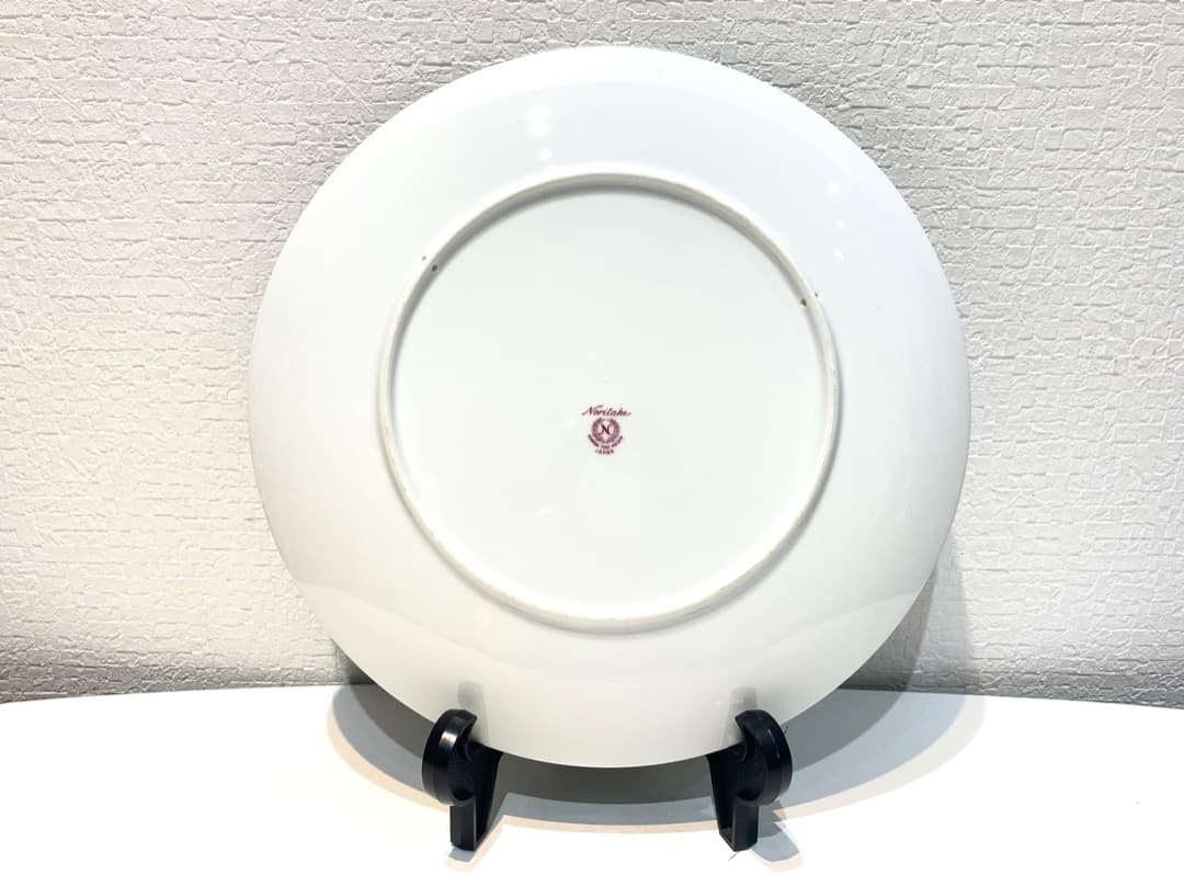 603【ノリタケ　SHUZO T.　絵皿】サイン入　ゴルフ　飾皿　食器