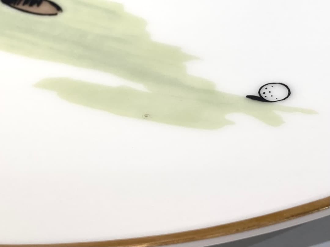 603【ノリタケ　SHUZO T.　絵皿】サイン入　ゴルフ　飾皿　食器