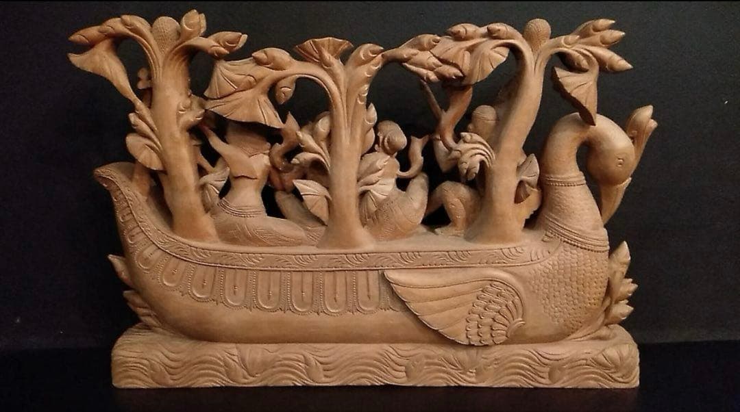 インド 木彫り ヒンドゥー教　骨董　アンティーク