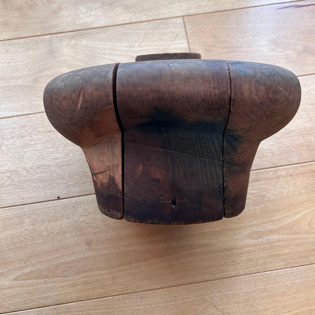 帽子木型　ベレー帽　割り型　アンティーク