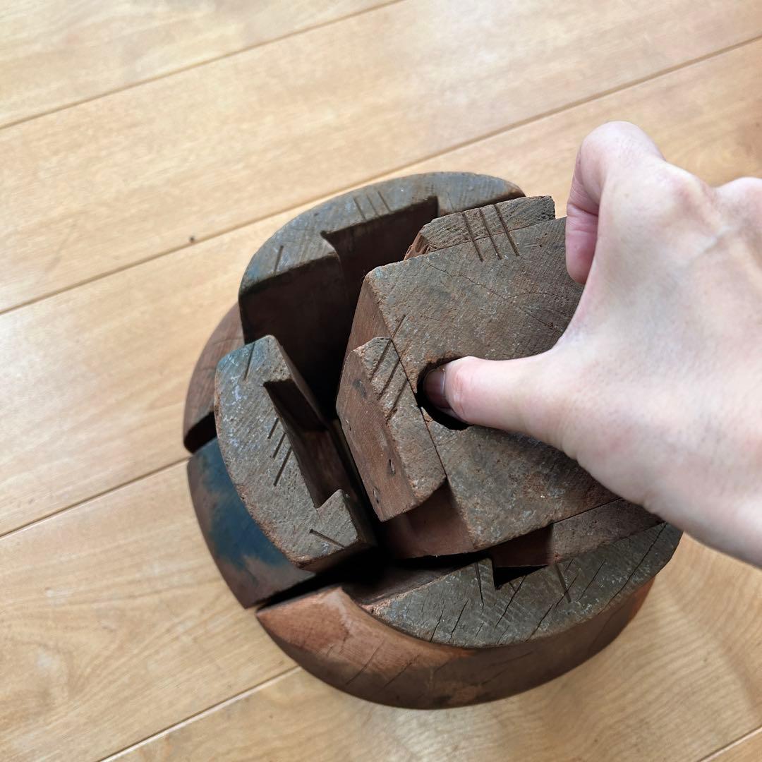 帽子木型　ベレー帽　割り型　アンティーク