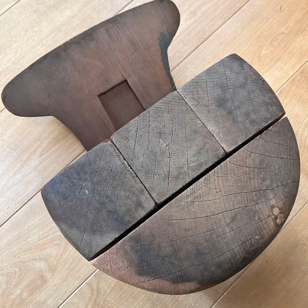 帽子木型　ベレー帽　割り型　アンティーク