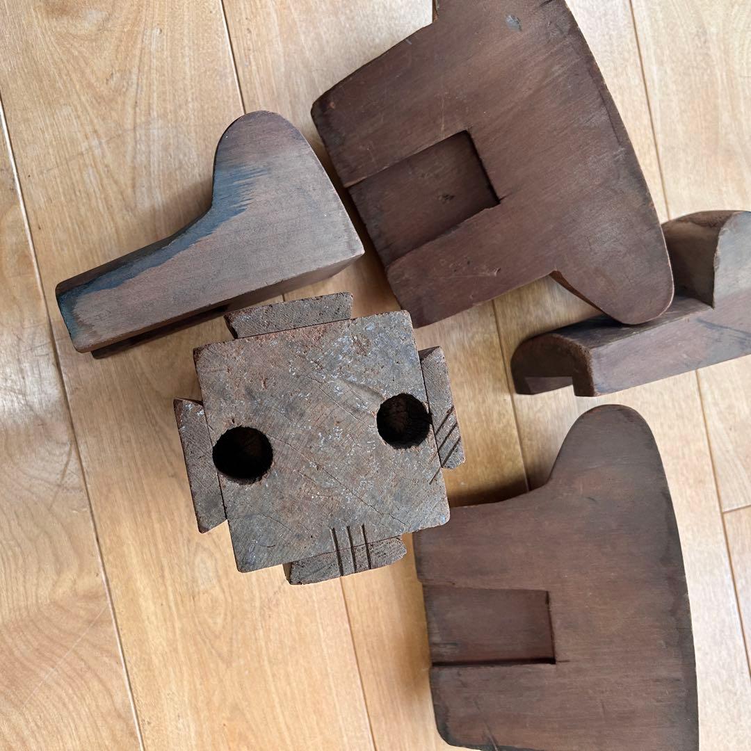 帽子木型　ベレー帽　割り型　アンティーク