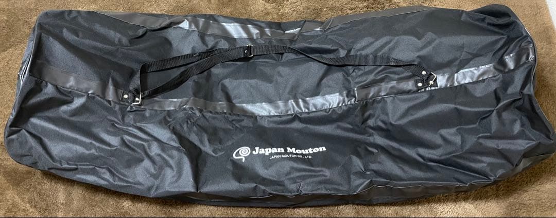 美品　高級ムートンシーツ　ダブル140×200 柄番GG50-BR 毛長28mm