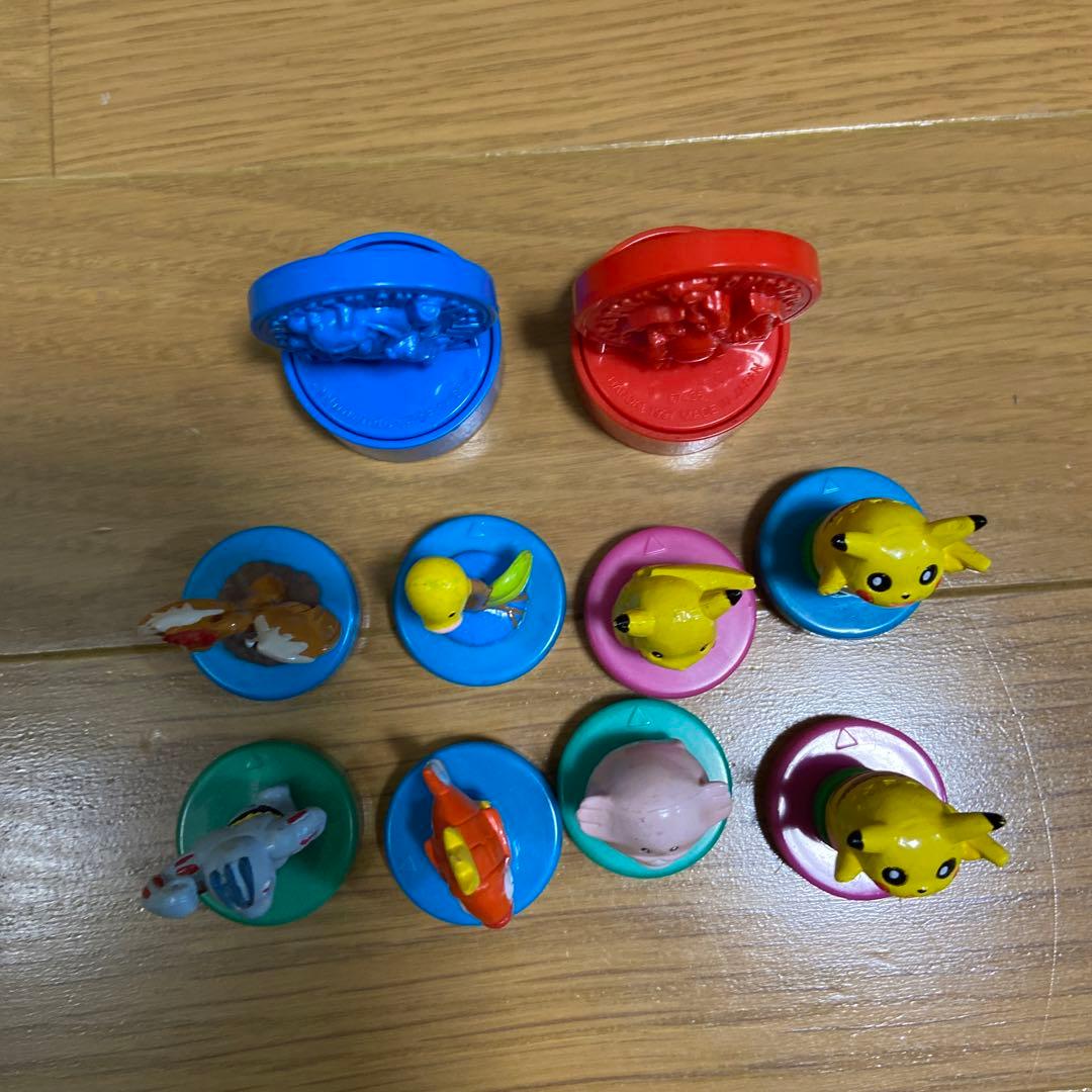初期グッズ】 ポケモン スタンプ 10個セット ミニフィギュア レトロ