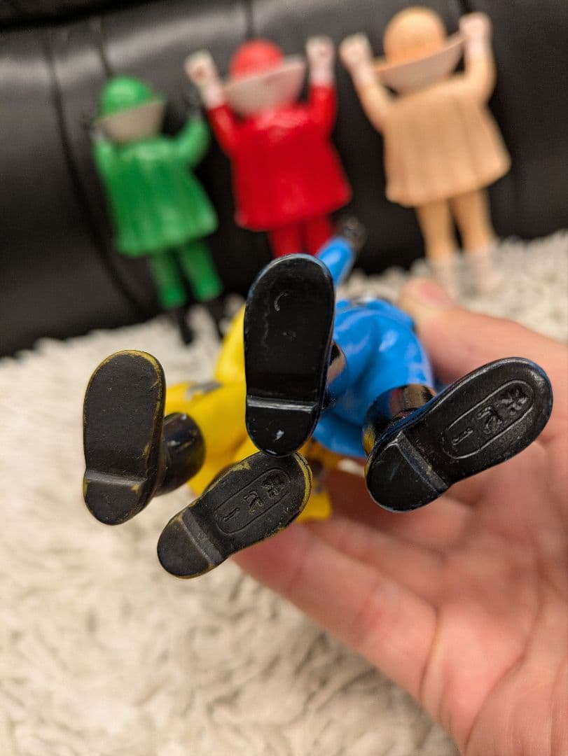 ソフビ 当時物 ゴレンジャー 5体セット 戦隊ヒーロー 特撮 ミニソフビ