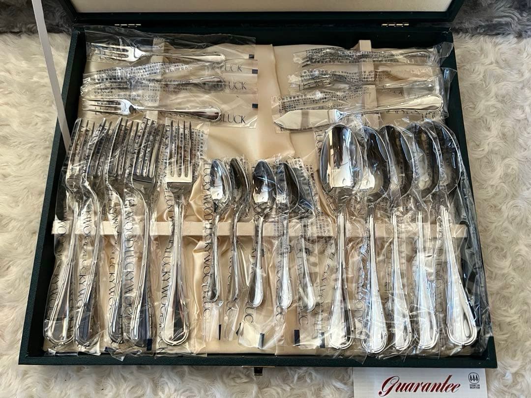 ラッキーウッド カトラリーセット　オーロリー　ディナーセット〈26本〉※キズ