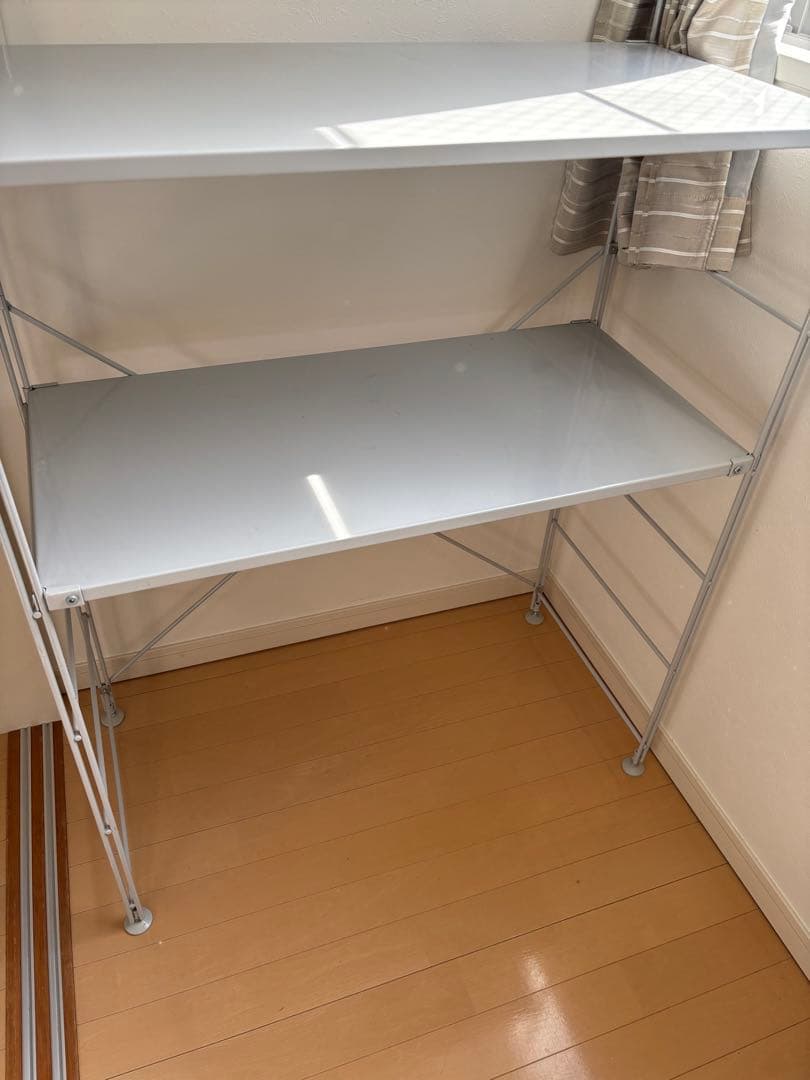 無印スチールユニットシェルフ　特大グレー ２１２．５ｃｍ