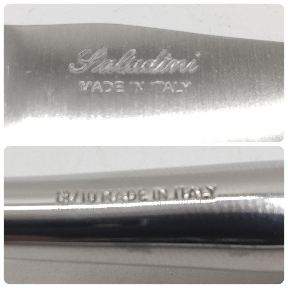 Saladini サラディーニ カトラリー ナイフ フォーク セット ホワイト