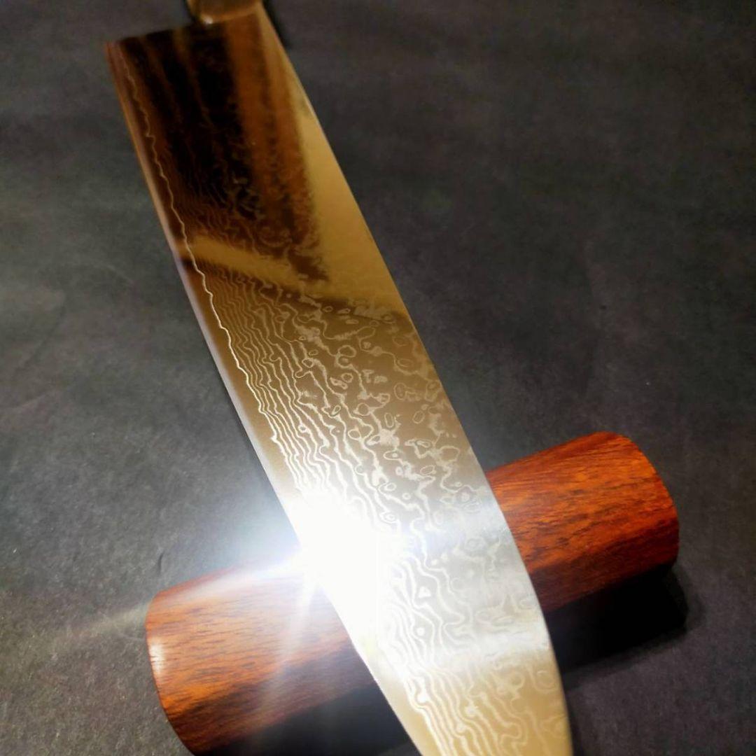 67層ダマスカスV金10号ステンレス牛刀240mmデザートアイアンデュポン八角柄