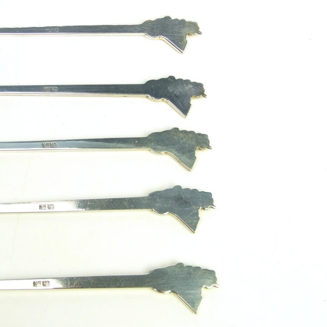 ◆銀製 フルーツピック 5本セット◆総重量27g◆銀製刻印あり◆菓子楊枝◆