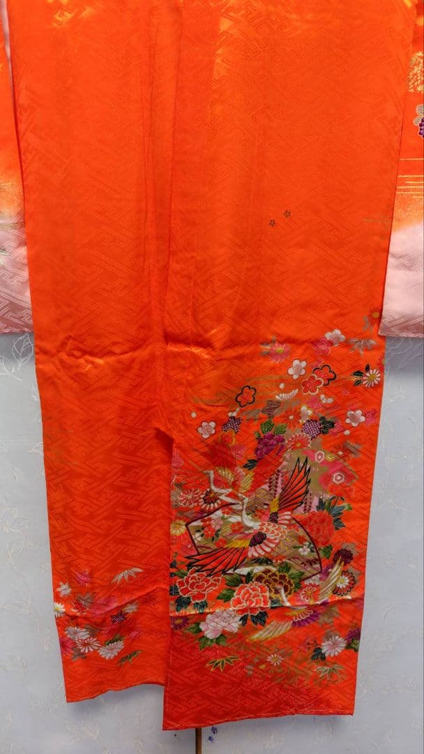 RK559子供着物四つ身7歳前後用着丈134センチ裄丈55センチ美品非常に綺麗