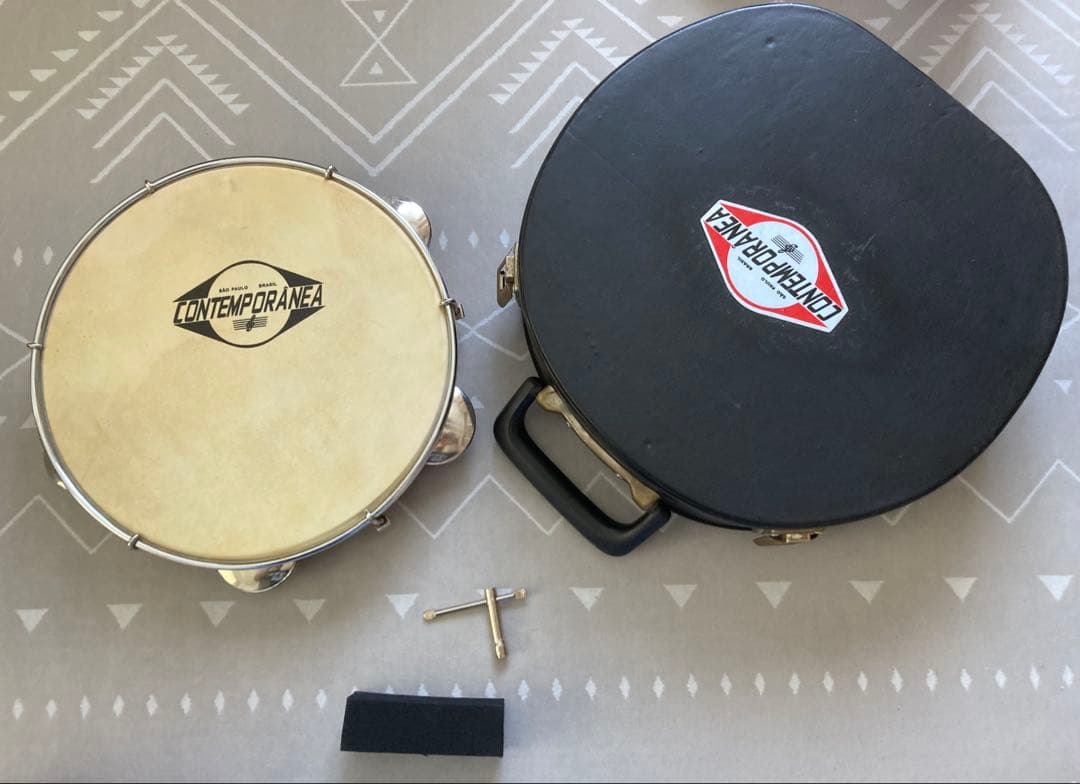 【匿名配送】CONTEMPORANEA・パンデイロ・27cm・ハードケース付
