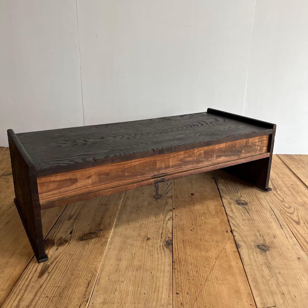 アンティーク ローテーブル 文机 テレビ台 昭和レトロ 無垢材 z759