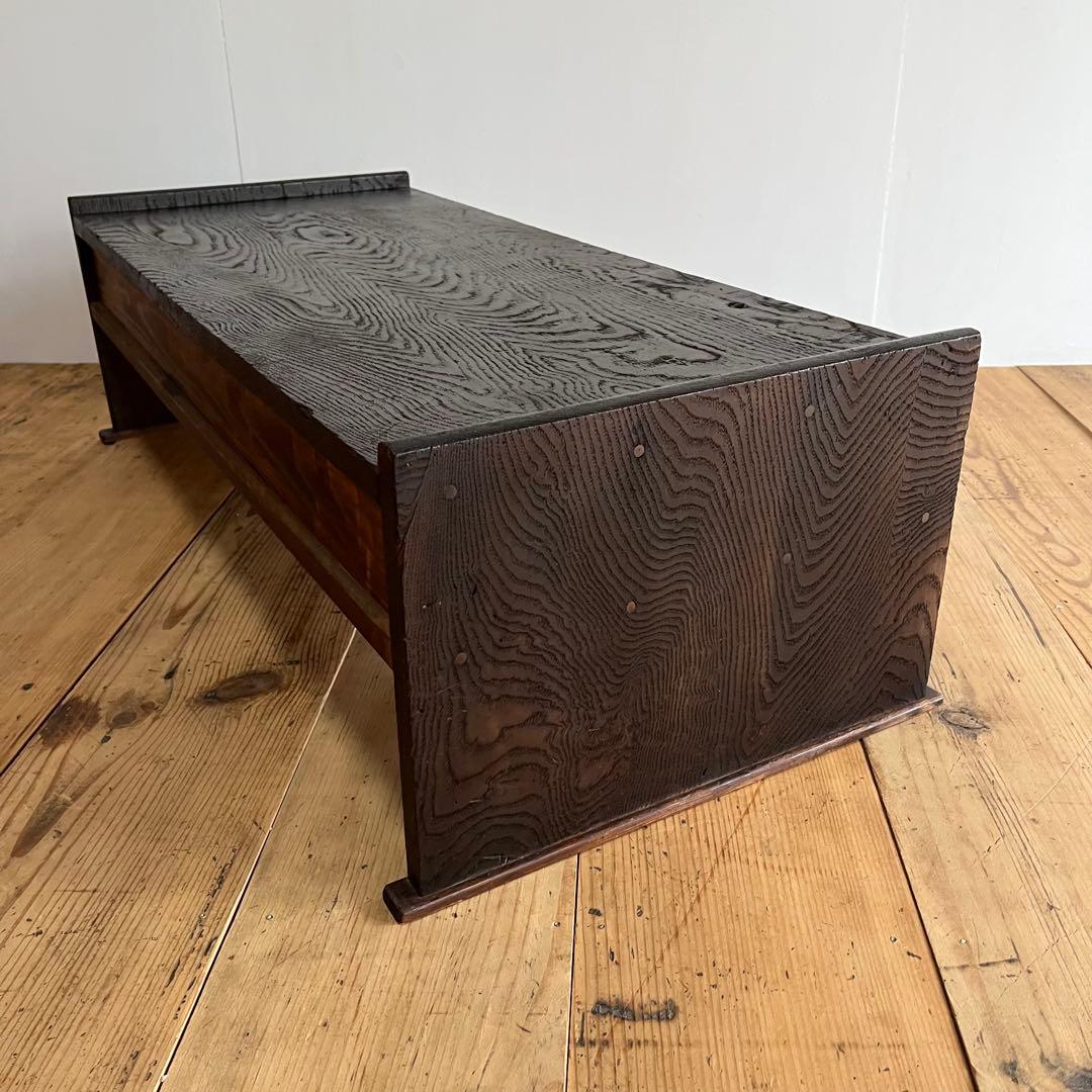 アンティーク ローテーブル 文机 テレビ台 昭和レトロ 無垢材 z759