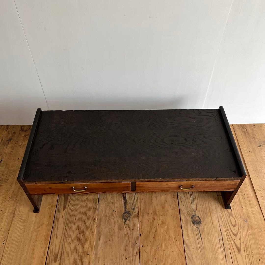 アンティーク ローテーブル 文机 テレビ台 昭和レトロ 無垢材 z759