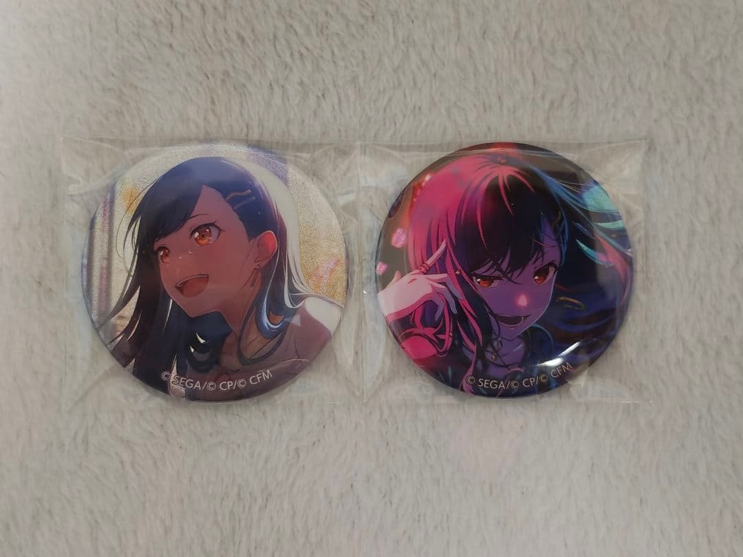 プロセカ プロジェクトセカイ グリッター缶バッジ グリ缶 白石杏