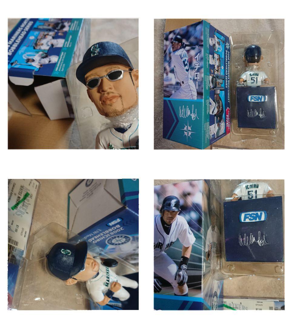 ★★イチロー 2007-09年 球場限定配布 ボブルヘッドドール 当日チケット付