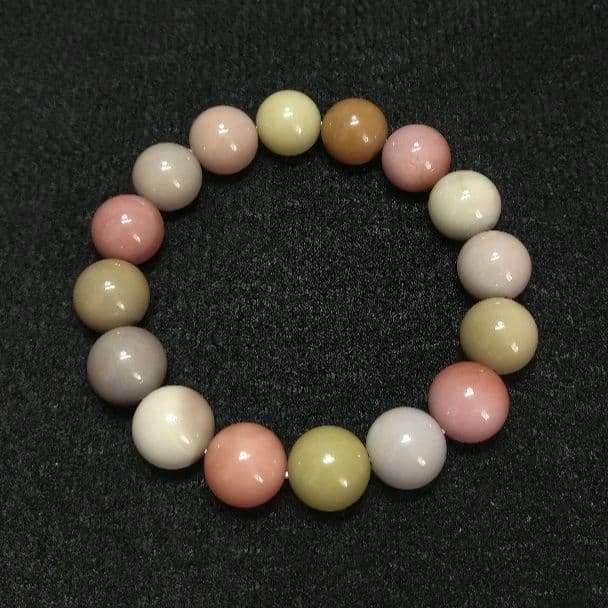 【高品質】アラシャン瑪瑙《マカロン》13㎜　ブレスレット　美品　希少