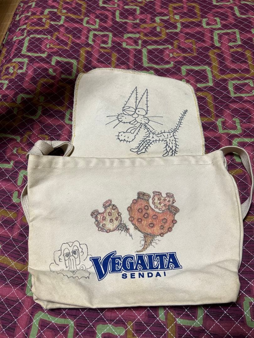 ベガルタ仙台ベガッタ君手書き愛用バック