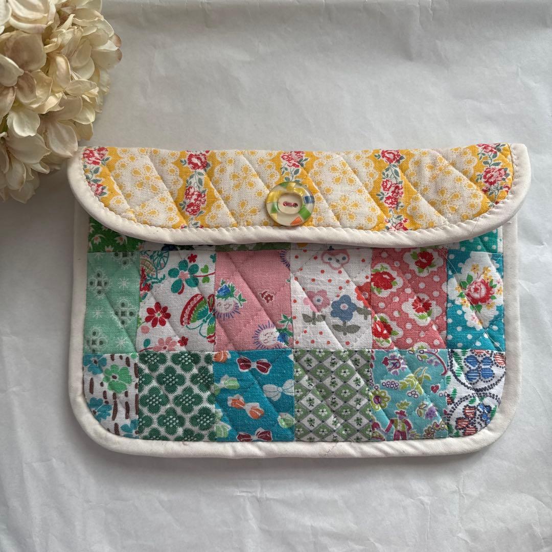 ハンドメイド　フィードサック　パッチワーク小物