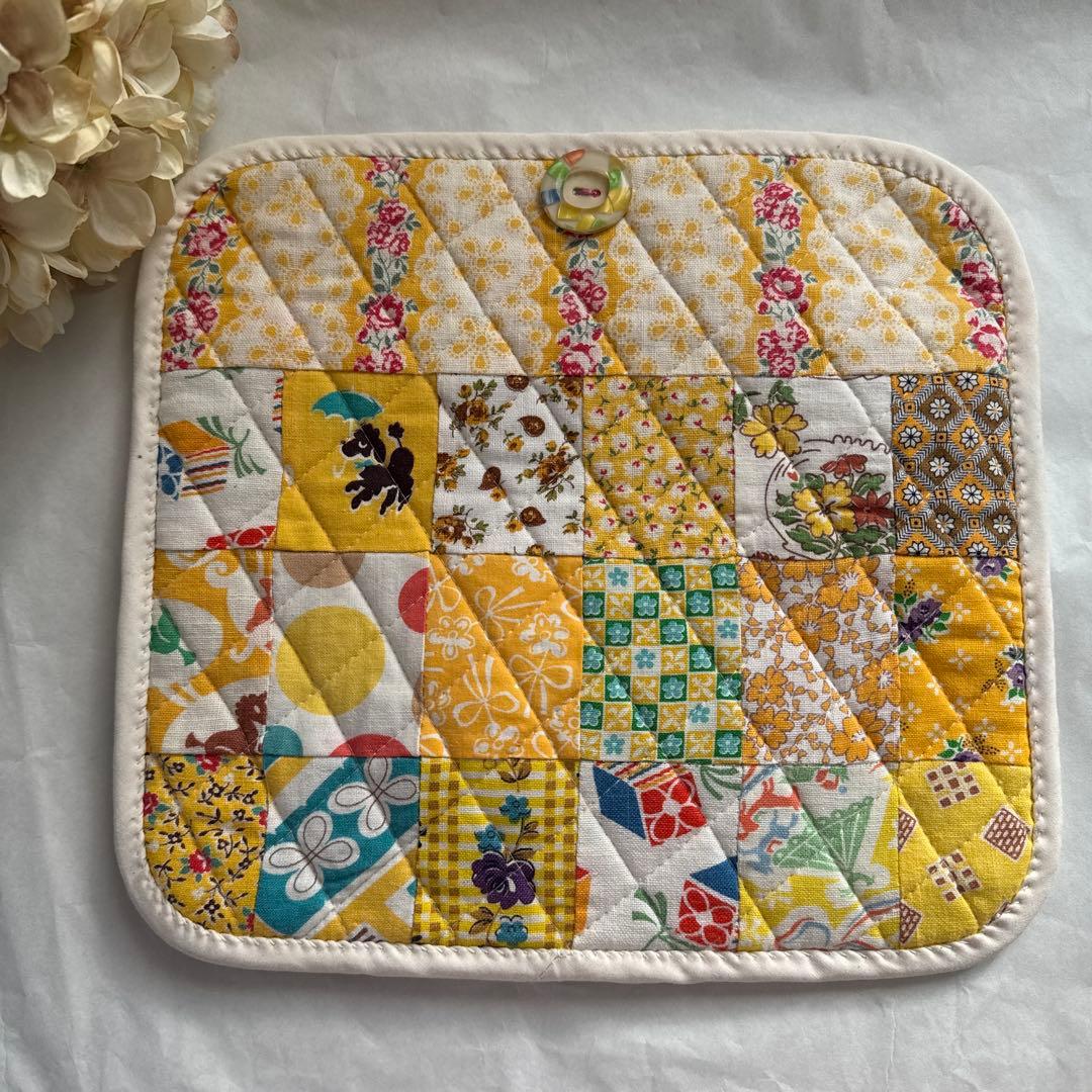 ハンドメイド　フィードサック　パッチワーク小物