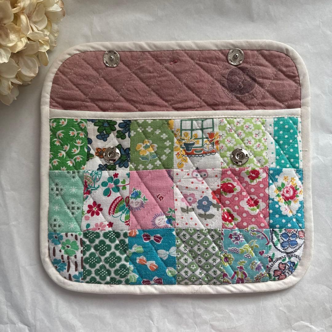 ハンドメイド　フィードサック　パッチワーク小物