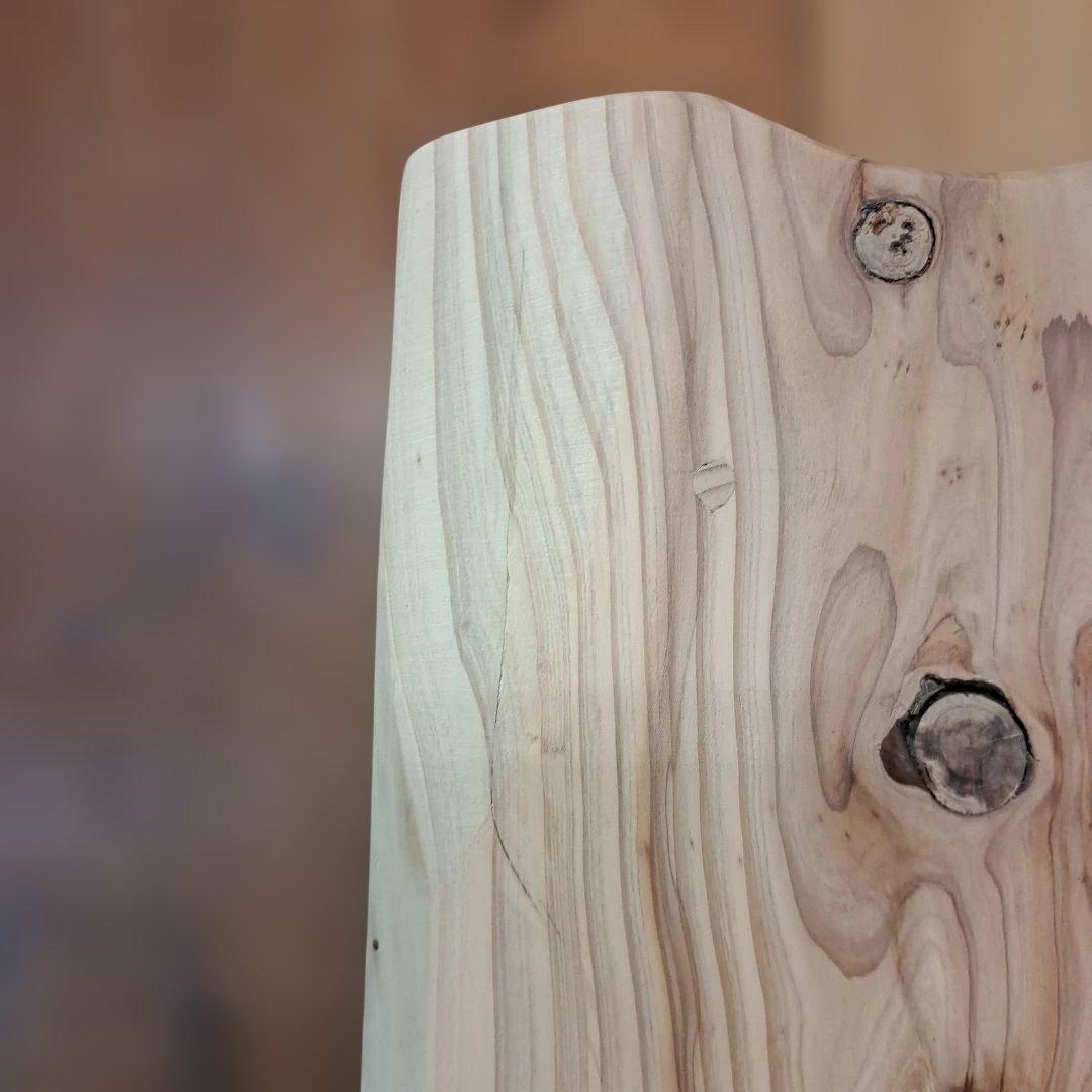 杉無垢 自然な形状 椅子 チェアー 腰掛け 植物置き台 テーブル