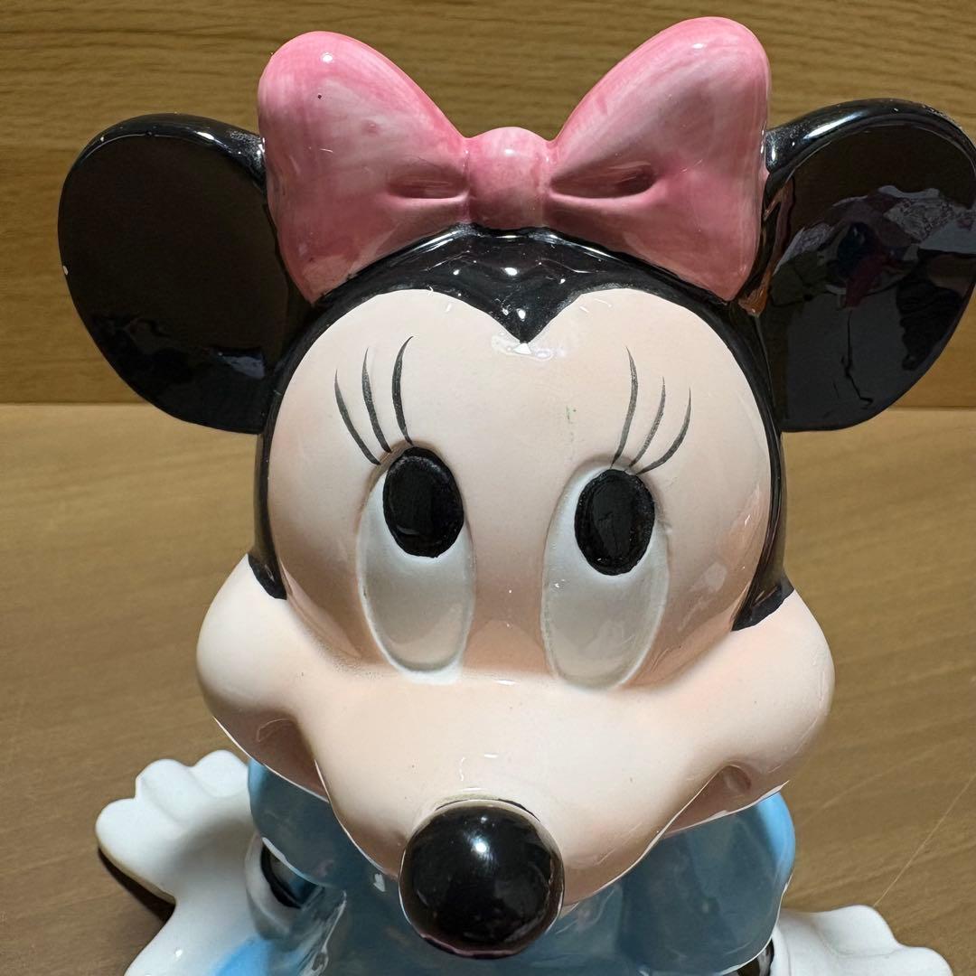 Disney ディズニー ミニーマウス 陶器 貯金箱 レトロ - メルカリ