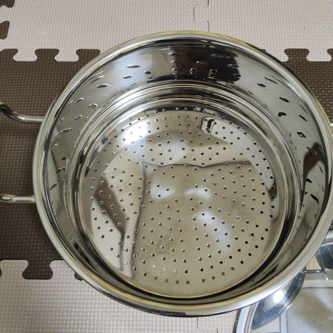 ジオプロダクト 蒸し器付鍋 25cm geo PRODUCT