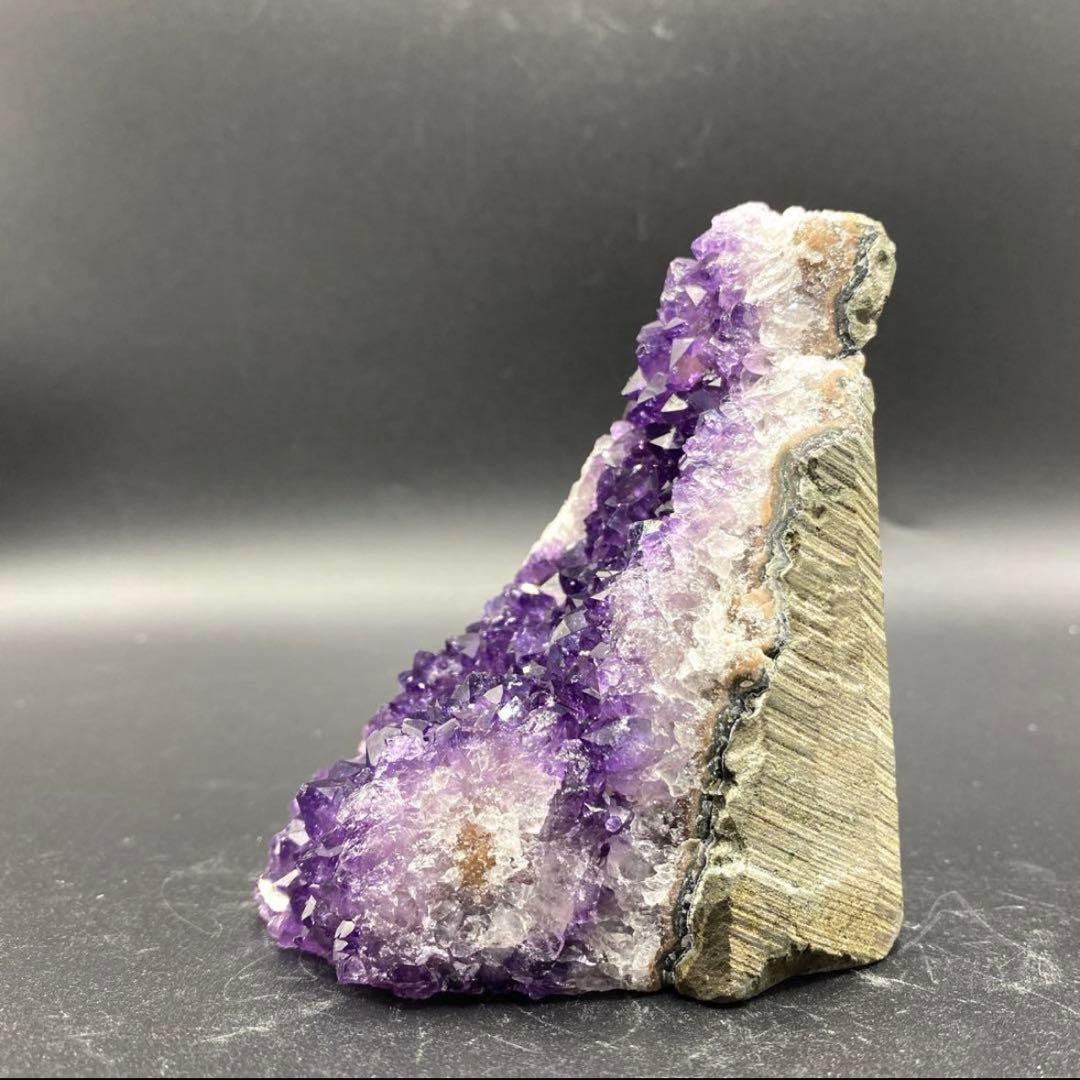 高品質 アメジスト クラスター 468g☆美結晶☆美極濃紫