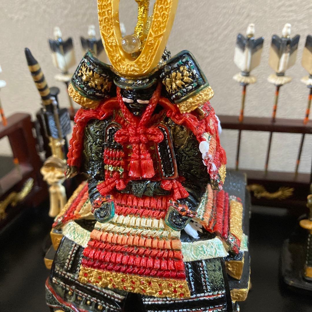 五月人形　武者人形ミニチュア９点セット