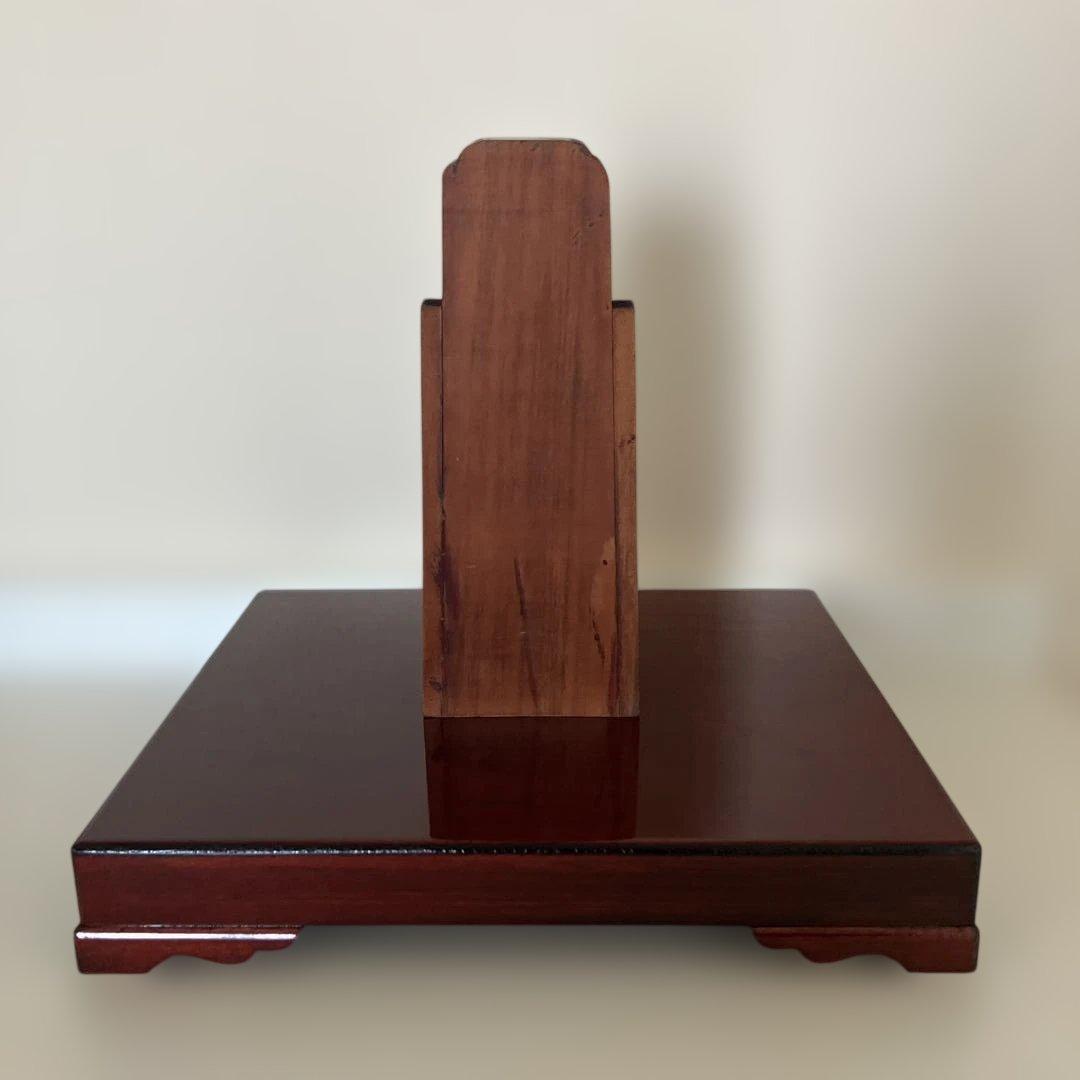 久月＊羽子板・台座あり・箱あり