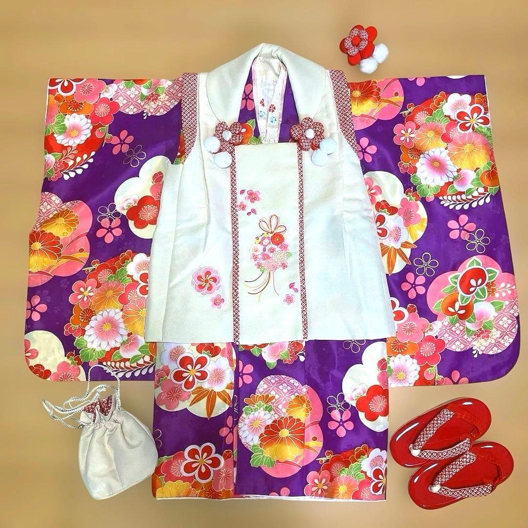 専用です♡ 豪華♡美品♡小町　七五三　女の子　3歳　7点セット　紫色