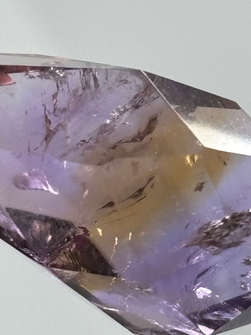 《高発色！濃色！高品質！アメトリン＊虹入りペンデュラム（蝶々チャーム）》