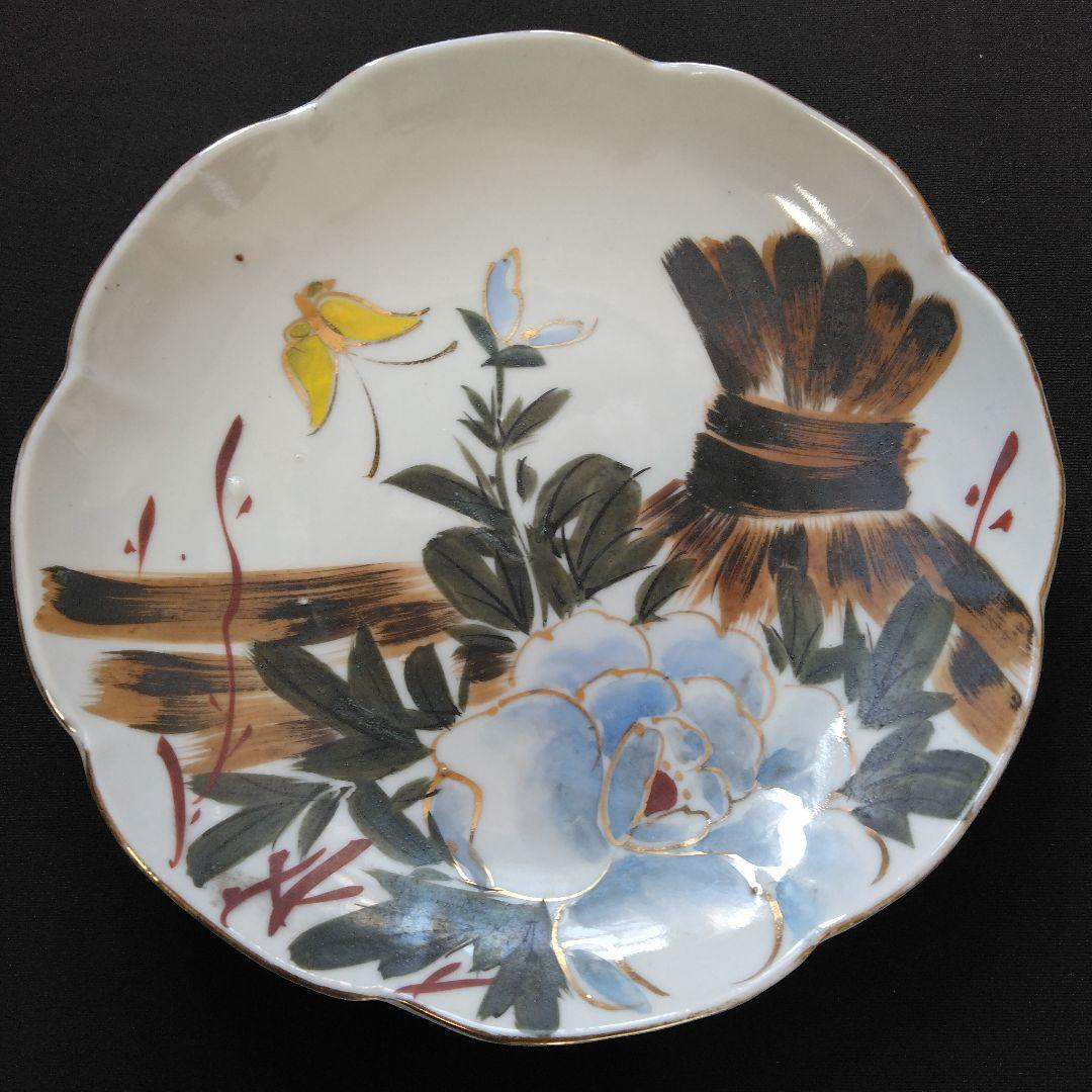 大正～昭和初期 金彩 花鳥文 Ф21.3㎝ 銘々皿 2客 中皿 - メルカリ