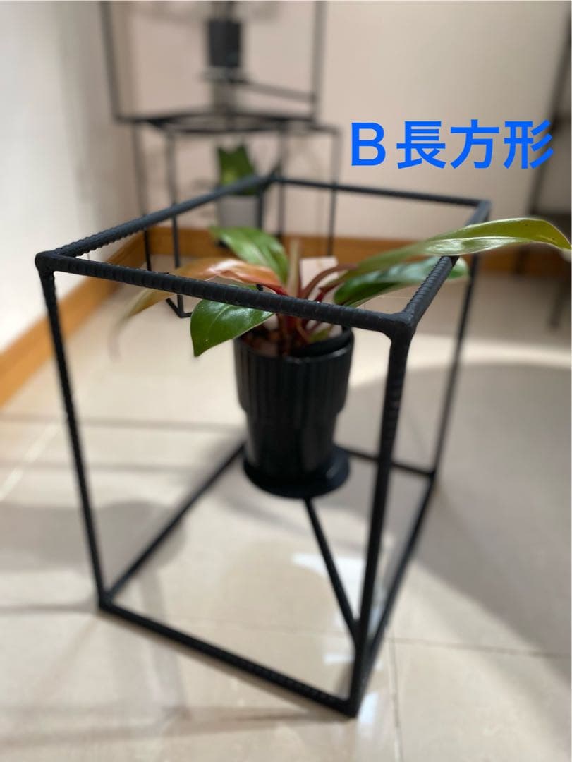 アイアン園芸ラック キューブBOX型　シェルフ棚