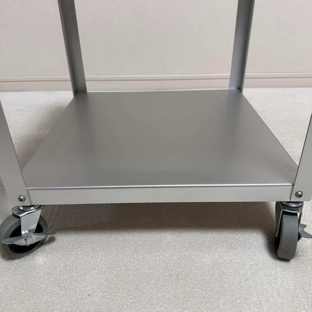 【廃盤・希少】無印良品 アルミ ローテーブル サイドテーブル　インダストリアル