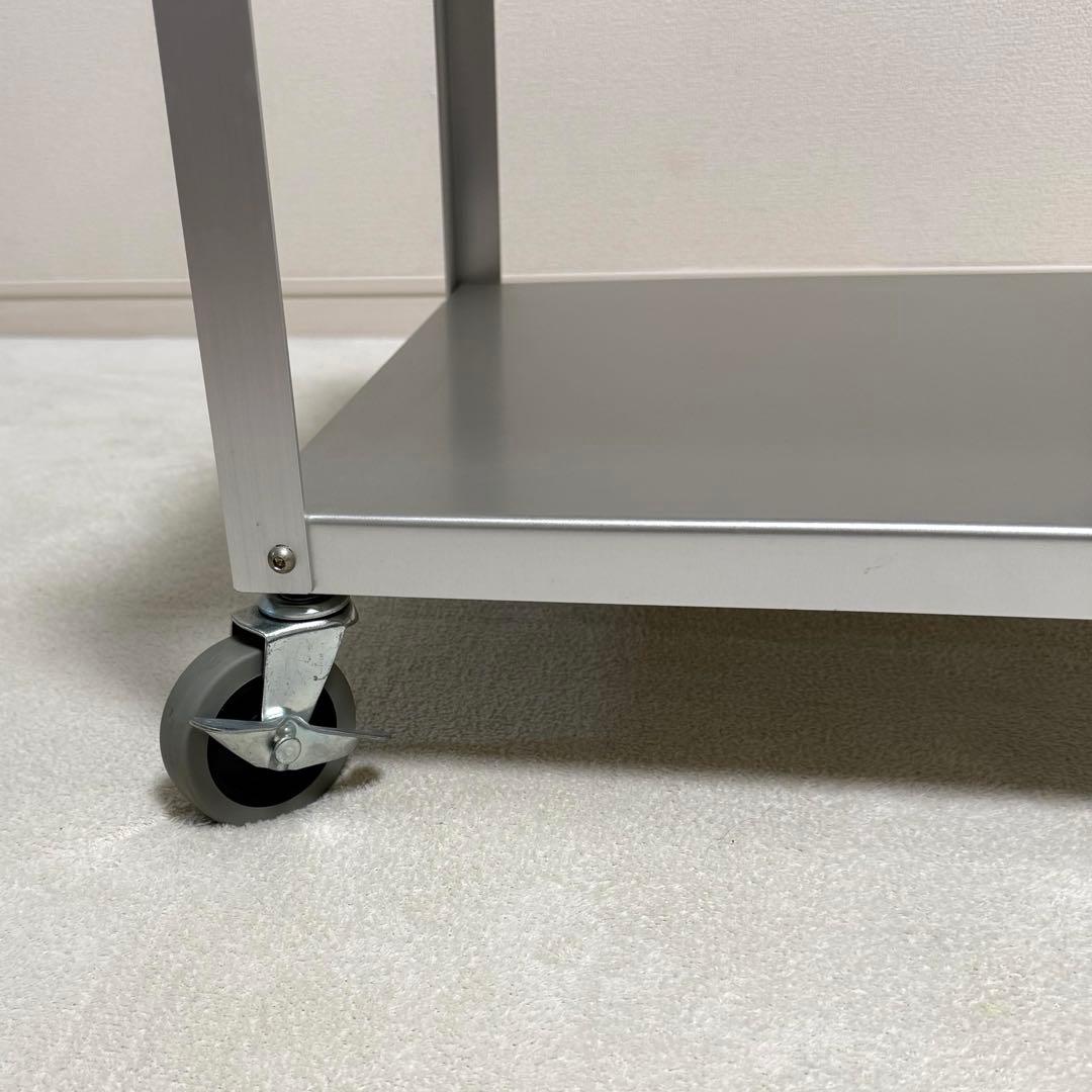 【廃盤・希少】無印良品 アルミ ローテーブル サイドテーブル　インダストリアル