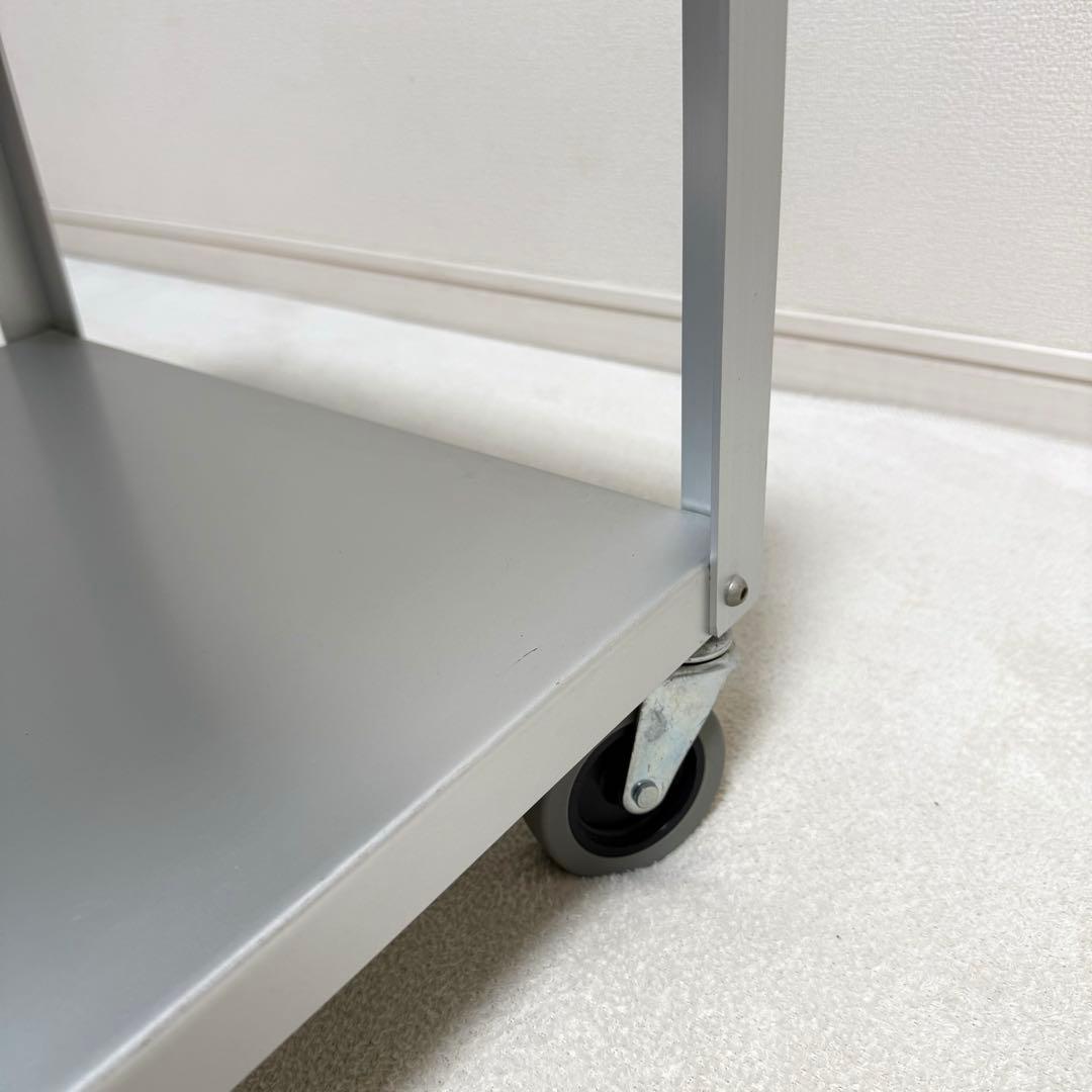 【廃盤・希少】無印良品 アルミ ローテーブル サイドテーブル　インダストリアル