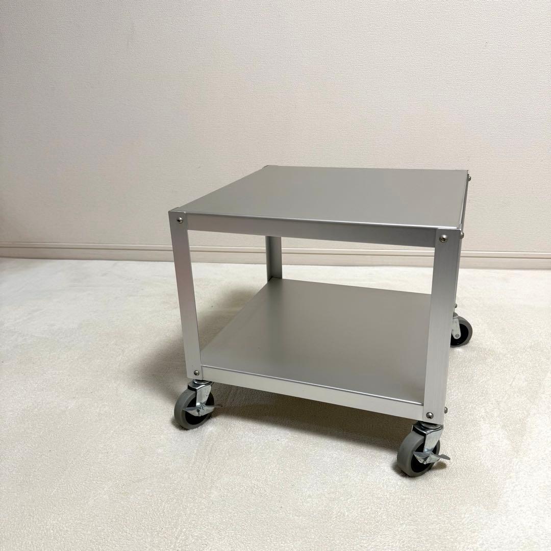 【廃盤・希少】無印良品 アルミ ローテーブル サイドテーブル　インダストリアル