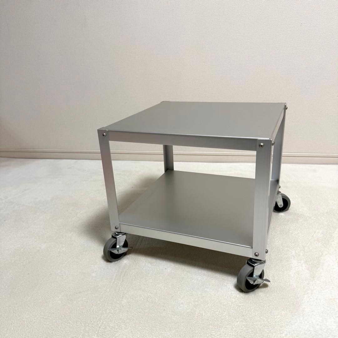 【廃盤・希少】無印良品 アルミ ローテーブル サイドテーブル　インダストリアル