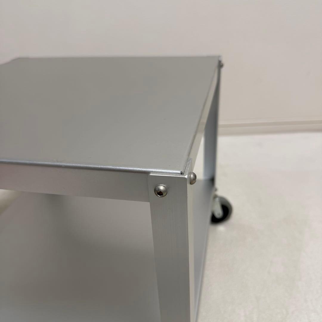 【廃盤・希少】無印良品 アルミ ローテーブル サイドテーブル　インダストリアル