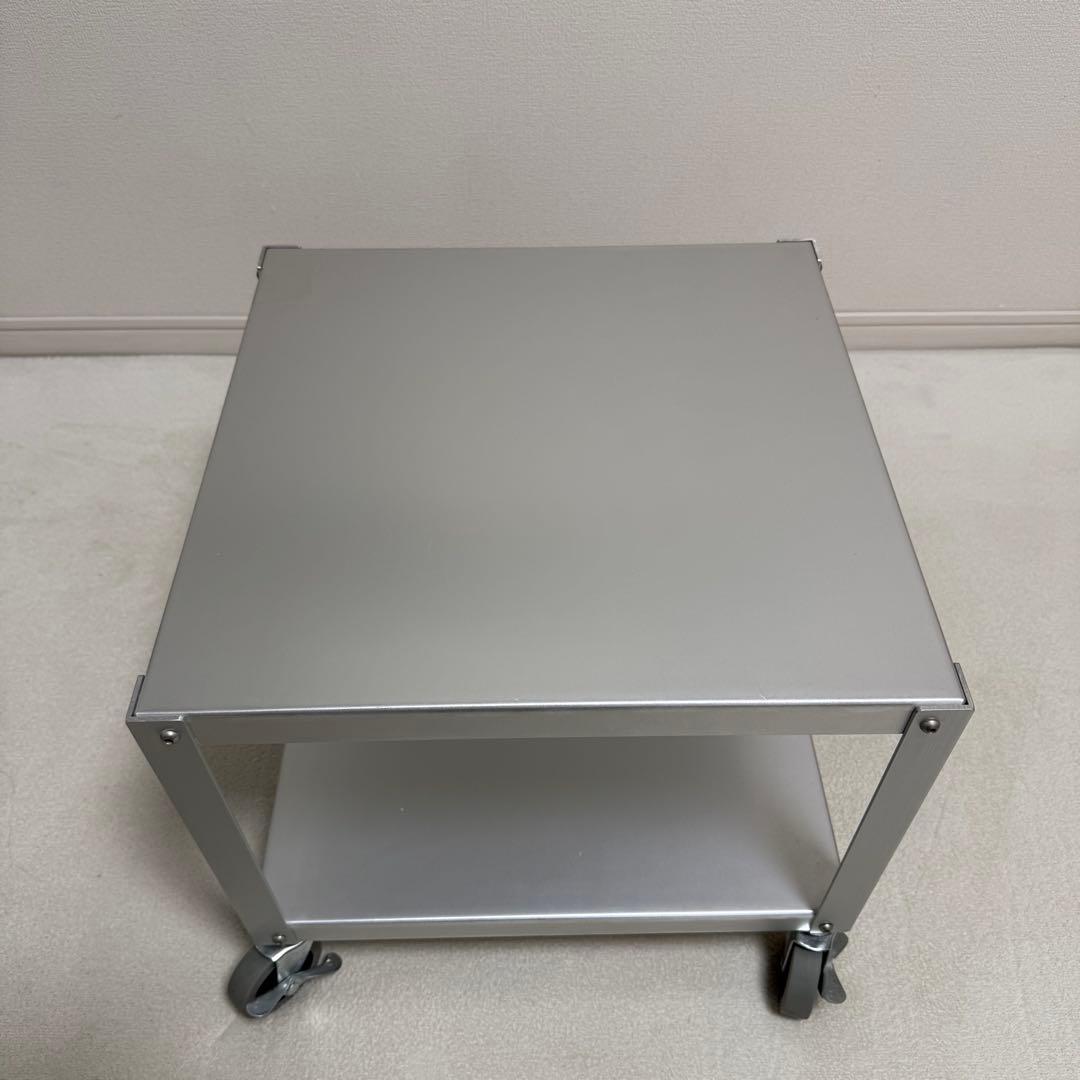 【廃盤・希少】無印良品 アルミ ローテーブル サイドテーブル　インダストリアル