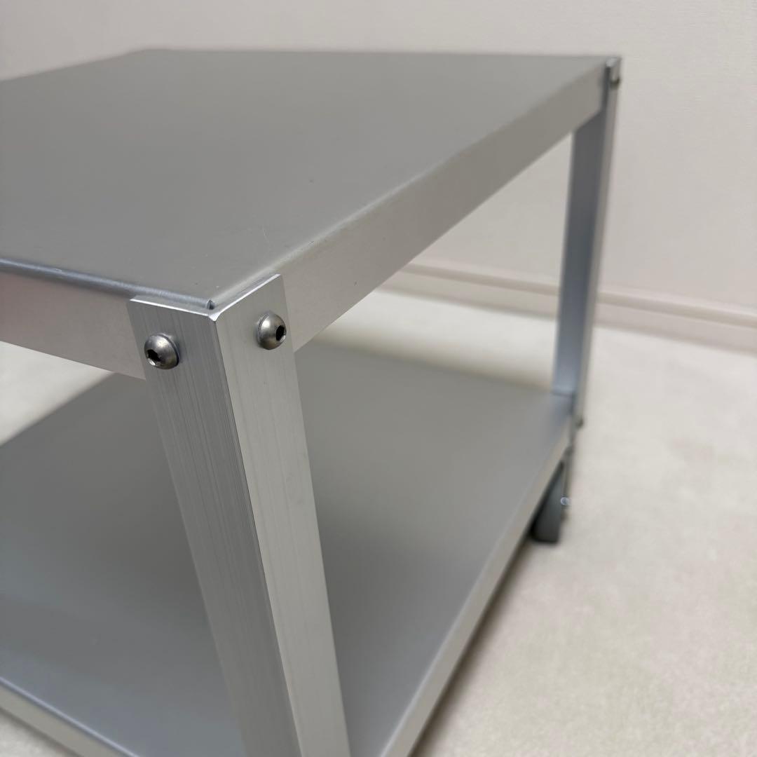 【廃盤・希少】無印良品 アルミ ローテーブル サイドテーブル　インダストリアル