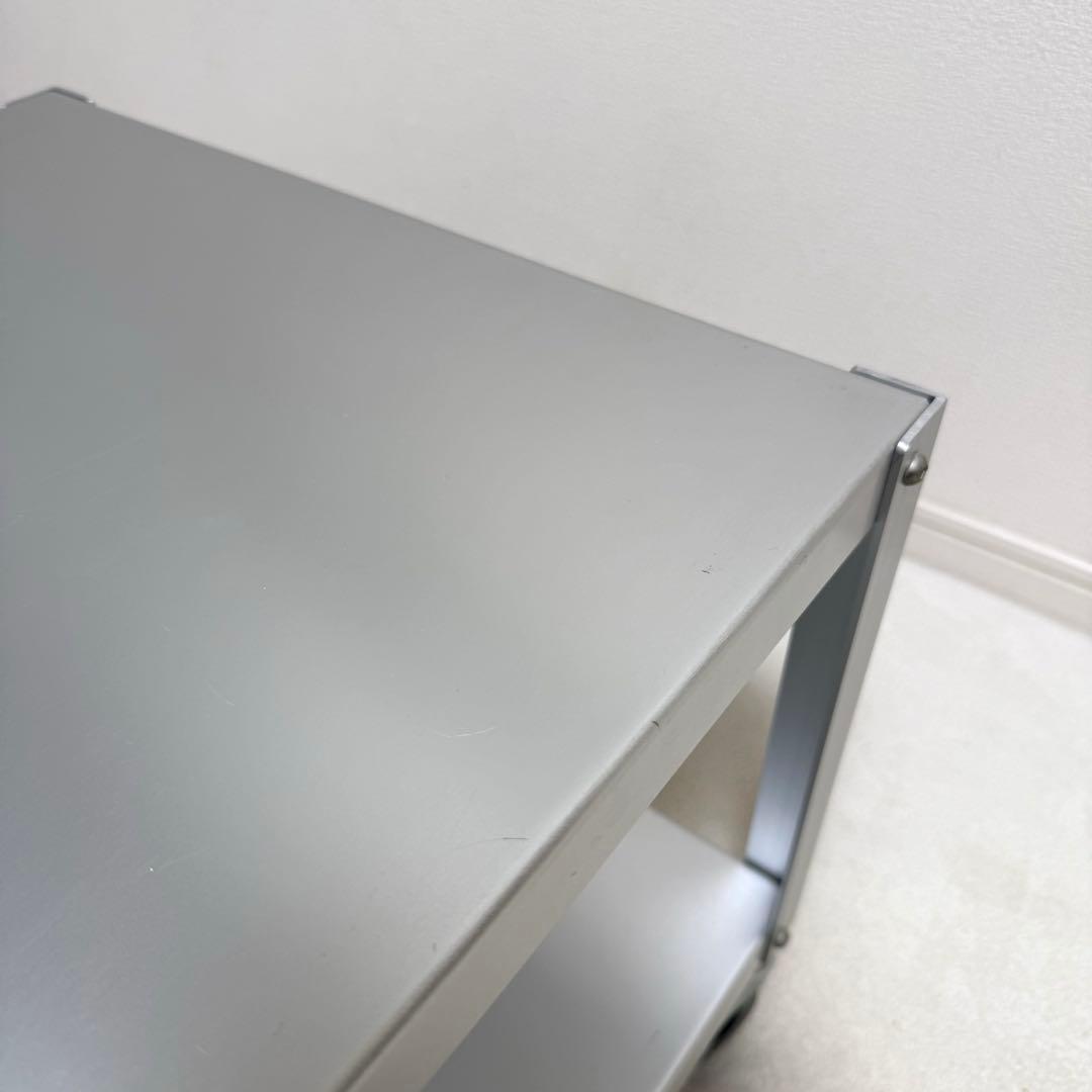 【廃盤・希少】無印良品 アルミ ローテーブル サイドテーブル　インダストリアル