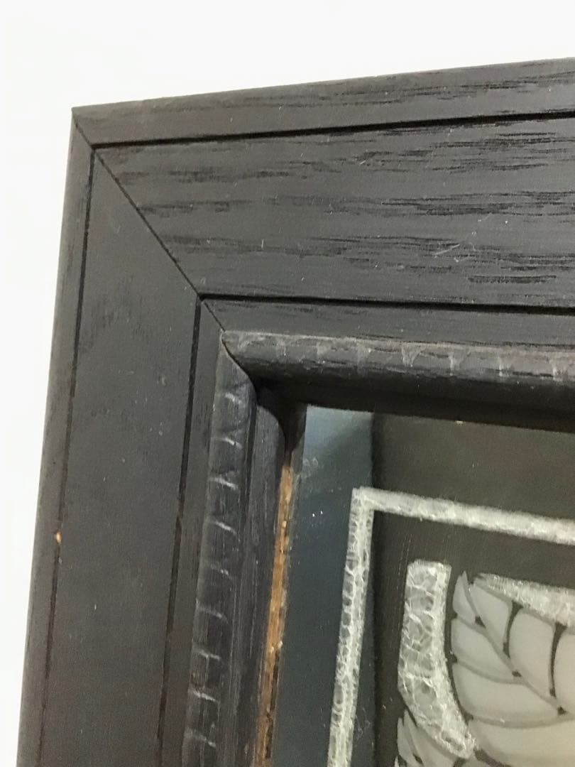 管233☆サンドプラスト加工のウォームミラー☆壁掛けミラー